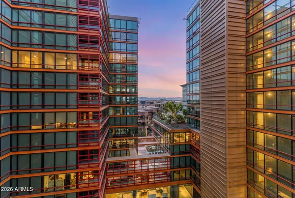 a front view of a building