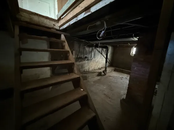 a view of storage and utility room