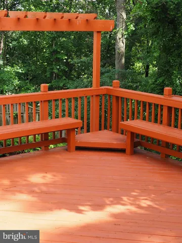 a balcony view with a garden space