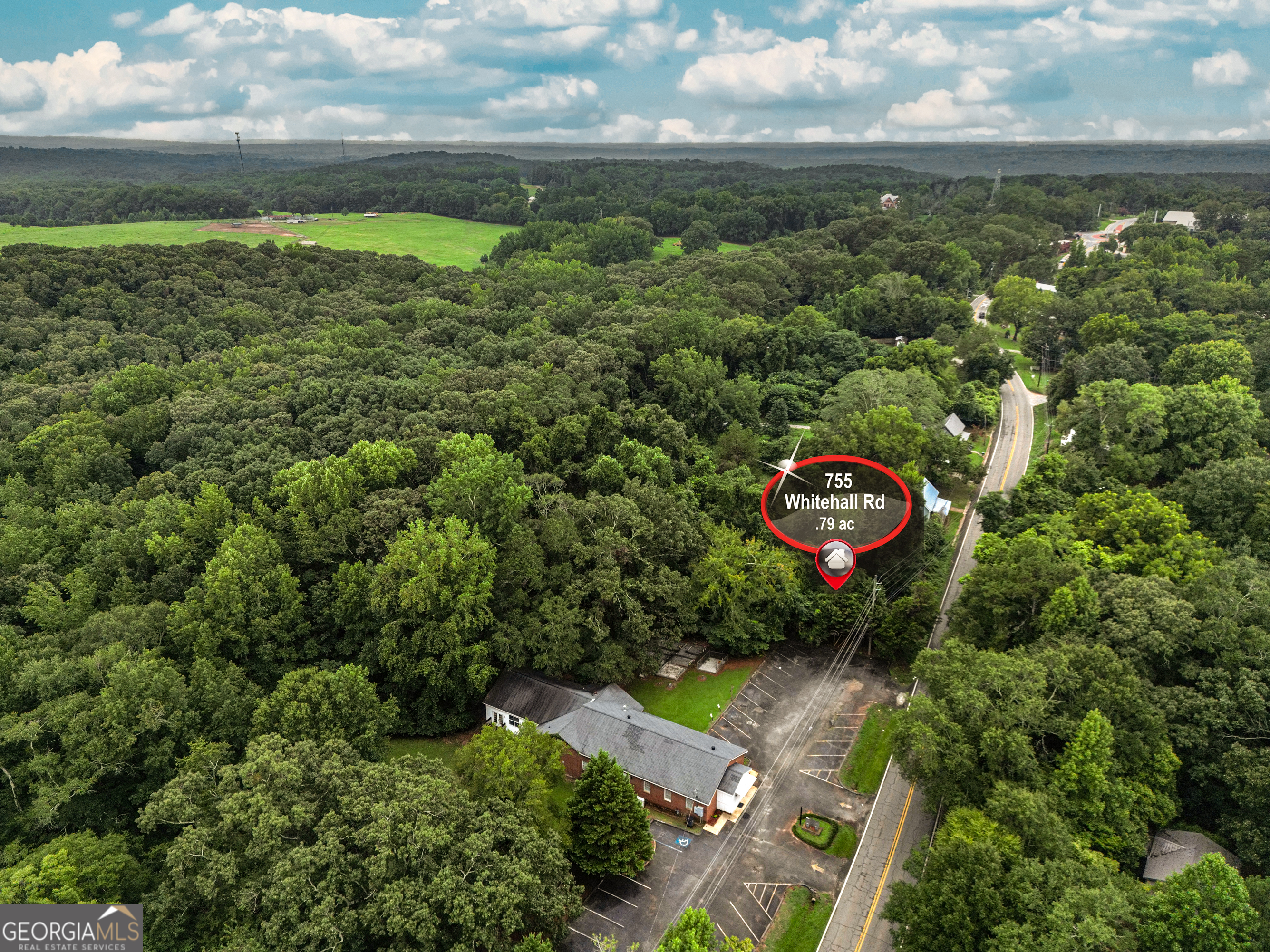 755 Whitehall Road Athens, GA 30605 - Photo 1 of 1 an aerial view of a house with a yard and garden