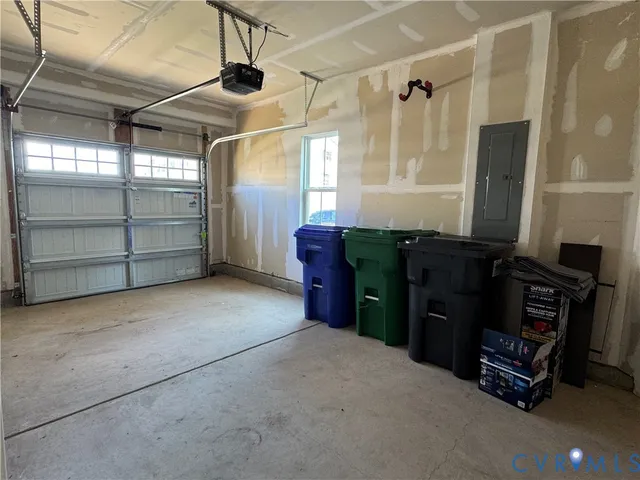 a room with furniture