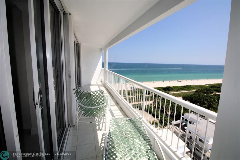 9341 Collins Avenue, Unit 1003 Surfside, FL 33154 - Photo 16 of 24 a view of balcony