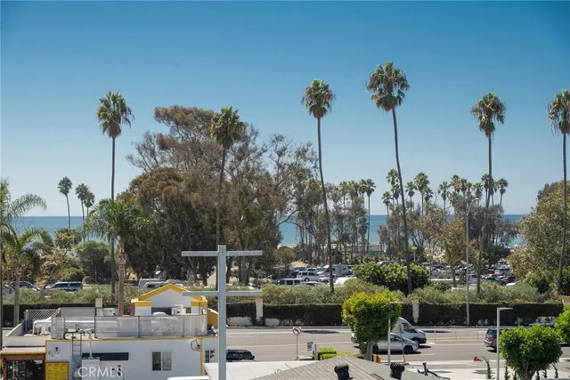 a view of a city with tall buildings