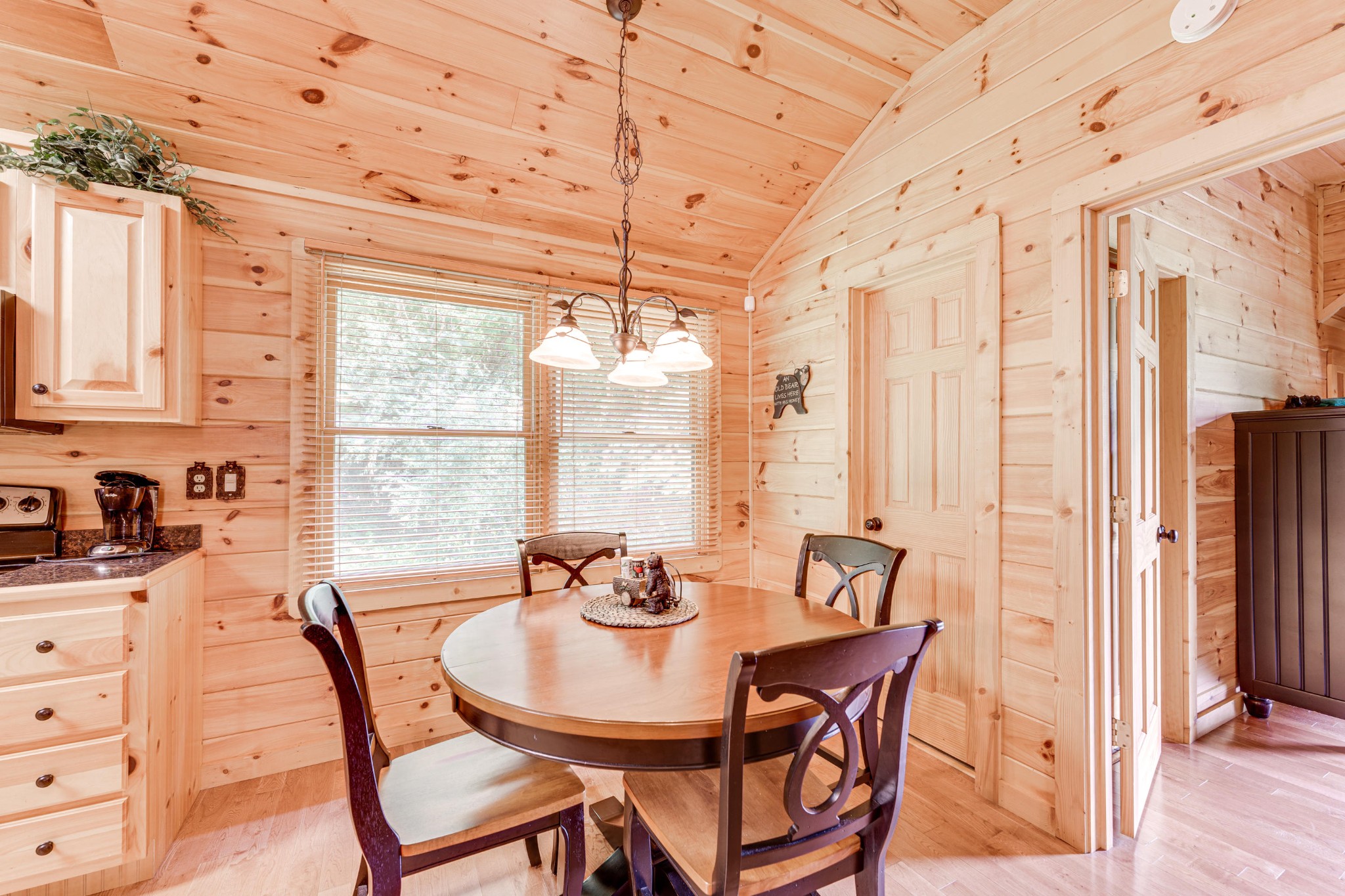 2740 Waldens Creek Road Sevierville, TN 37862 - Photo 30 of 40 a view of a dining room with furniture window and outside view