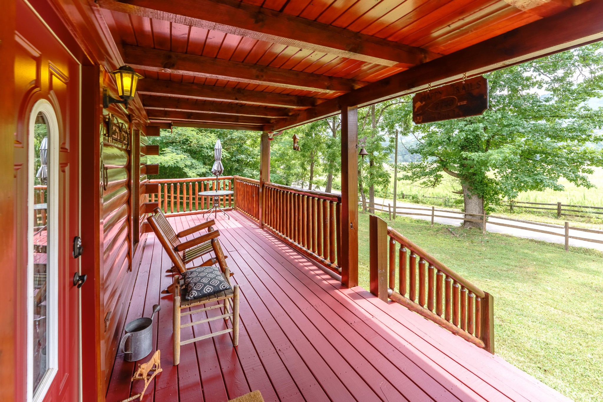 2740 Waldens Creek Road Sevierville, TN 37862 - Photo 38 of 40 a view of outdoor space with deck and wooden floor