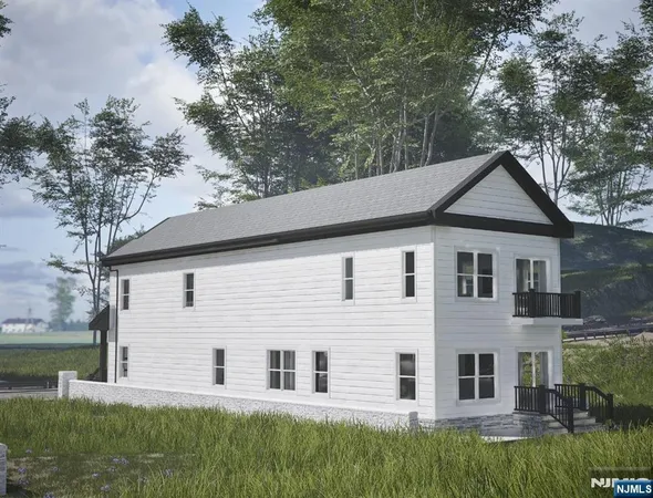 a house view with a garden space