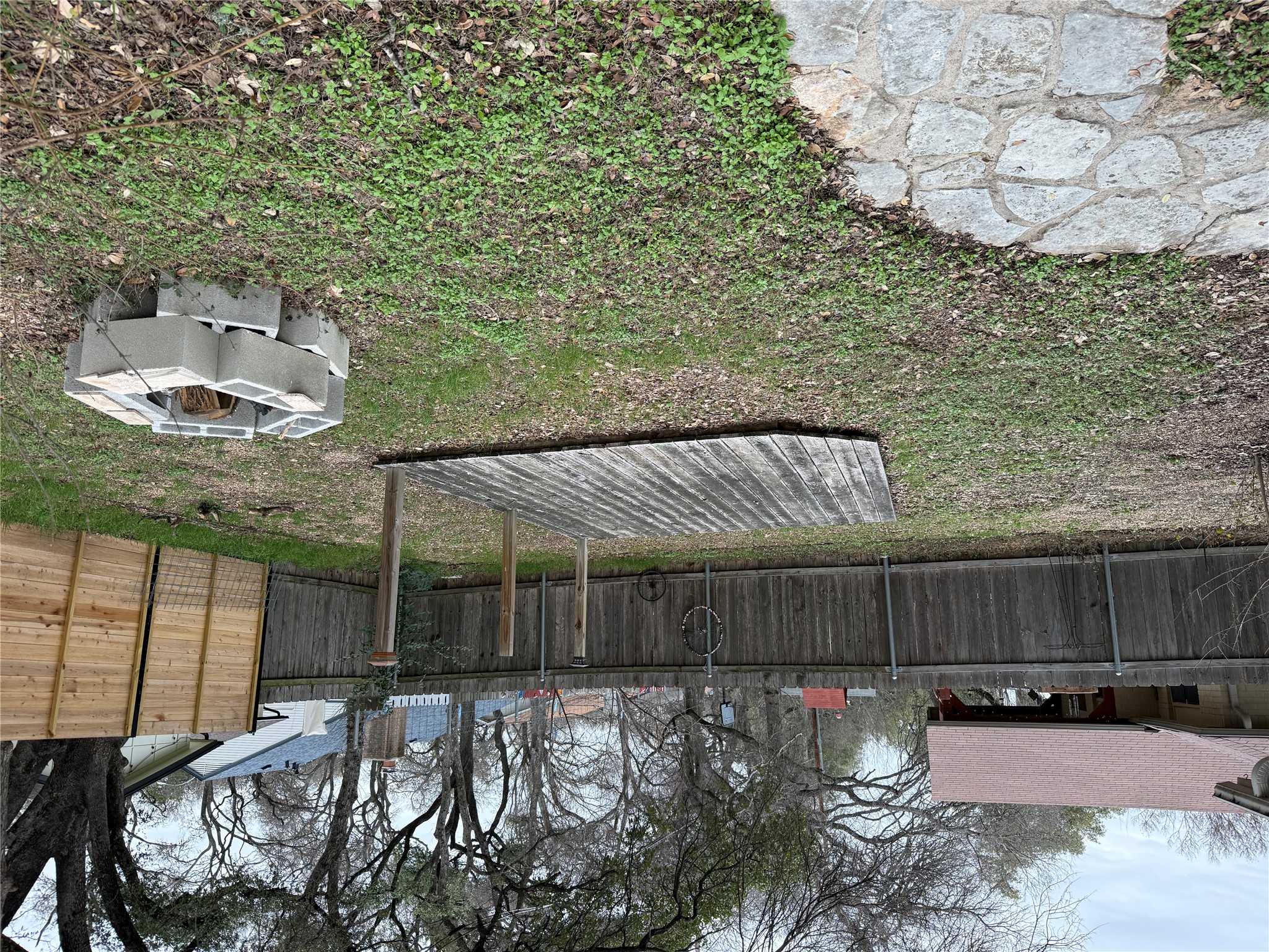 7501 West Gate Boulevard Austin, TX 78745 - Photo 32 of 33 Fenced backyard with an outdoor fire pit