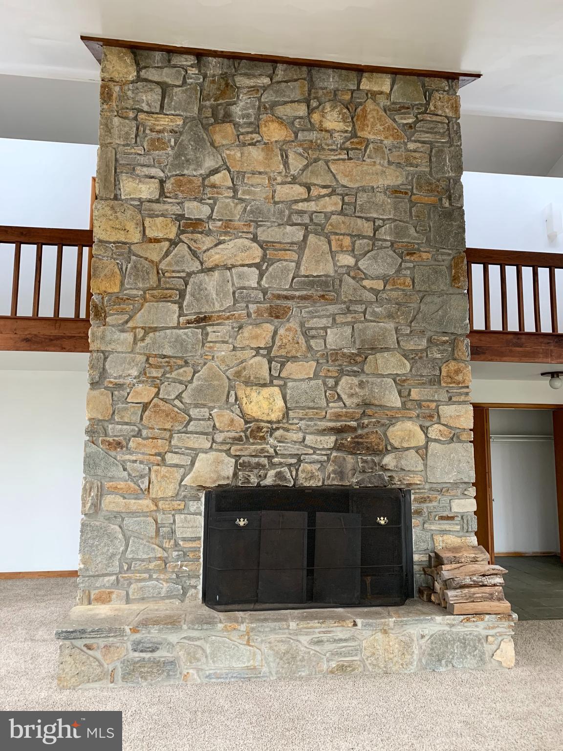 1110 Vale Road Bel Air, MD 21014 - Photo 4 of 22 Two story stone fireplace