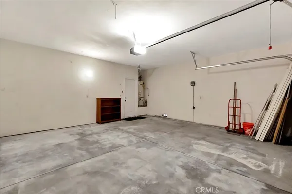 a view of a garage