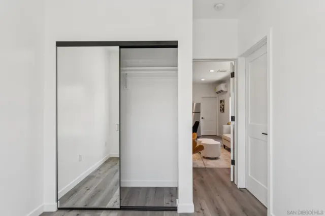a view of hallway with stairs