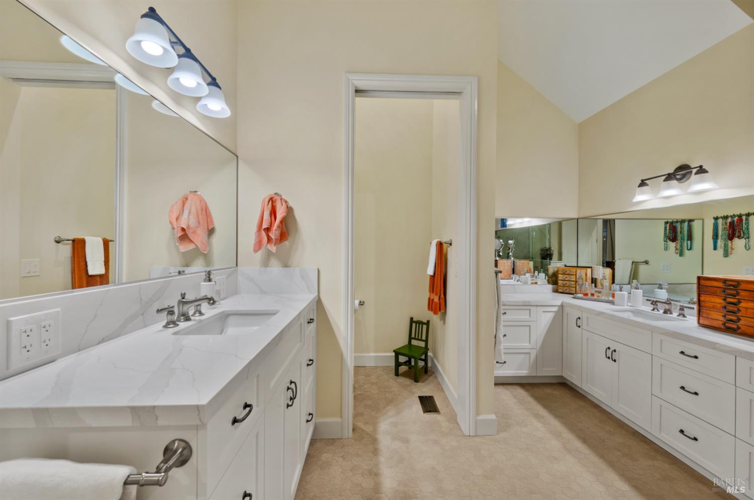 1245 Castle Road Sonoma, CA 95476 - Photo 13 of 48 a spacious bathroom with a double vanity sink mirror and