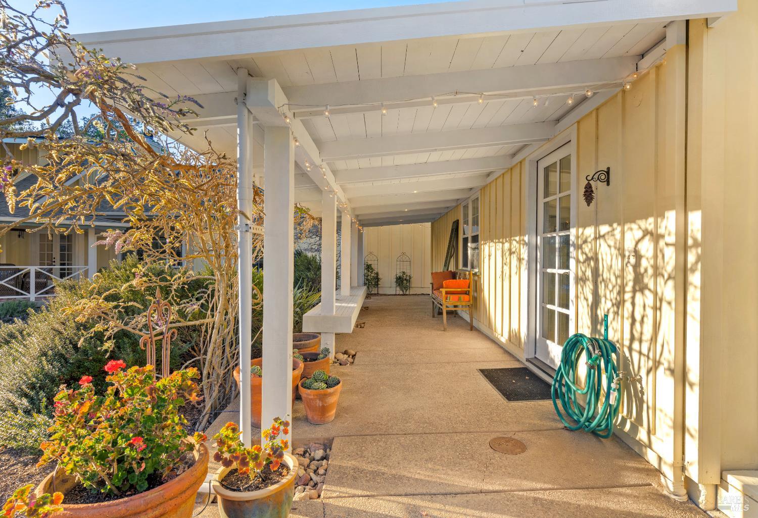 1245 Castle Road Sonoma, CA 95476 - Photo 26 of 48 a view of a porch and a porch