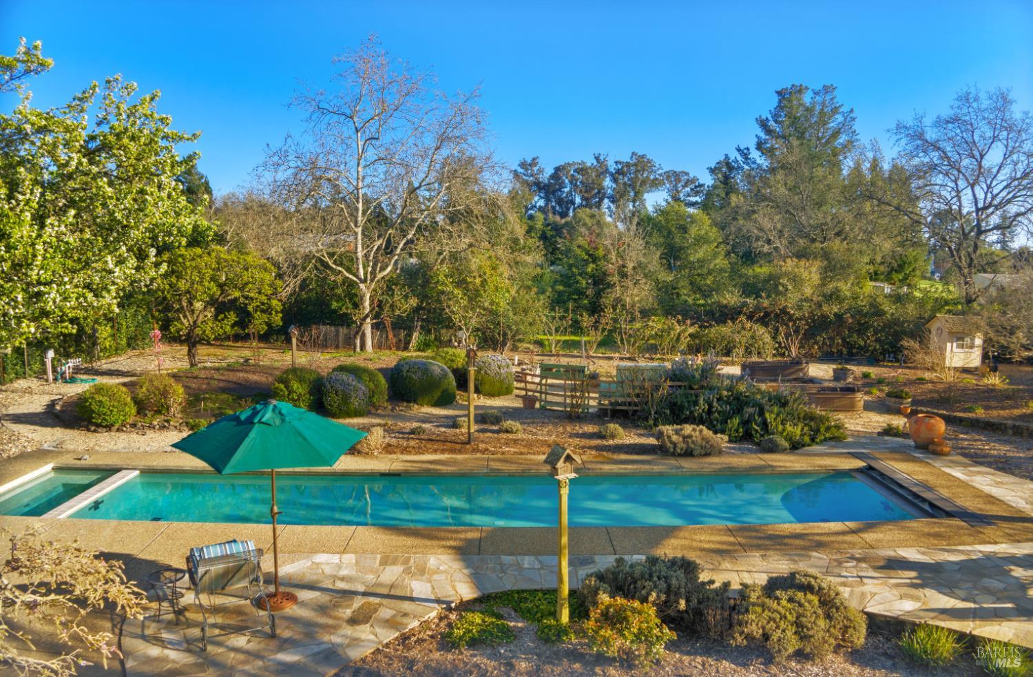 1245 Castle Road Sonoma, CA 95476 - Photo 33 of 48 a view of a house with swimming pool