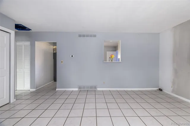 a view of an empty room