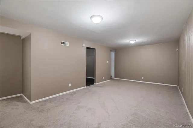 a view of an empty room