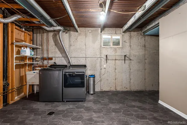 a view of a storage room