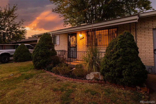 a backyard of a house