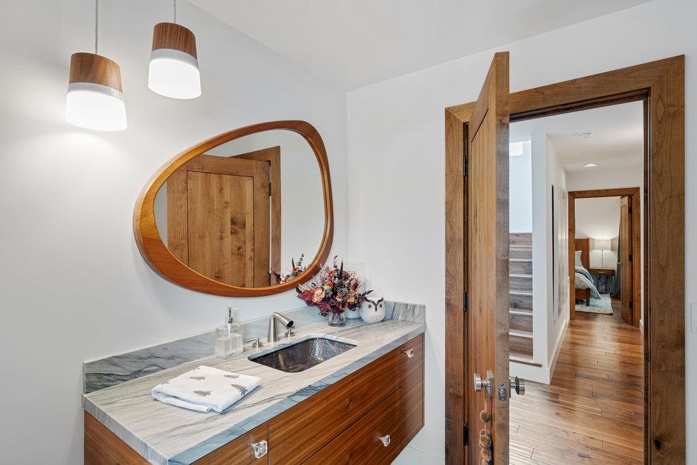 700 Olympic Vly Road Olympic Valley, CA 96146 - Photo 9 of 28 a bathroom with a sink and a mirror