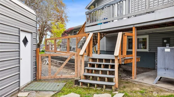 a front view of a building