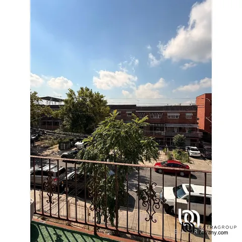 a view of city from balcony