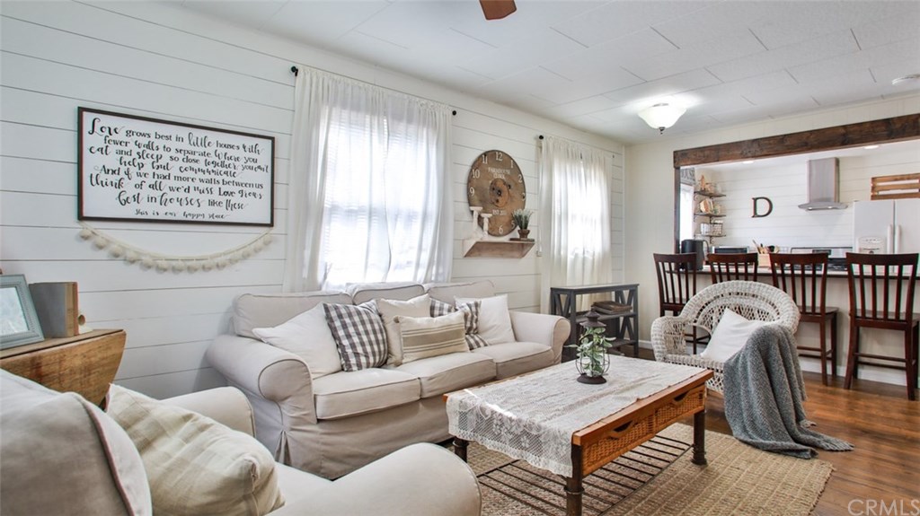 3862 Everest Avenue Riverside, CA 92503 - Photo 1 of 1 Family room with faux shiplap accent wall