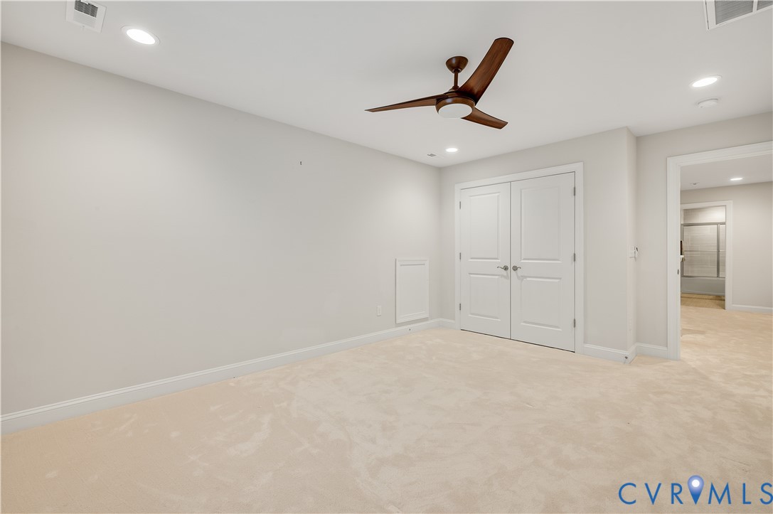 9419 Widthby Road Chesterfield, VA 23832 - Photo 20 of 23 Second level bedroom 2, ceiling fan , recessed lig