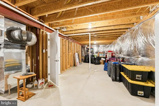 a view of a storage room