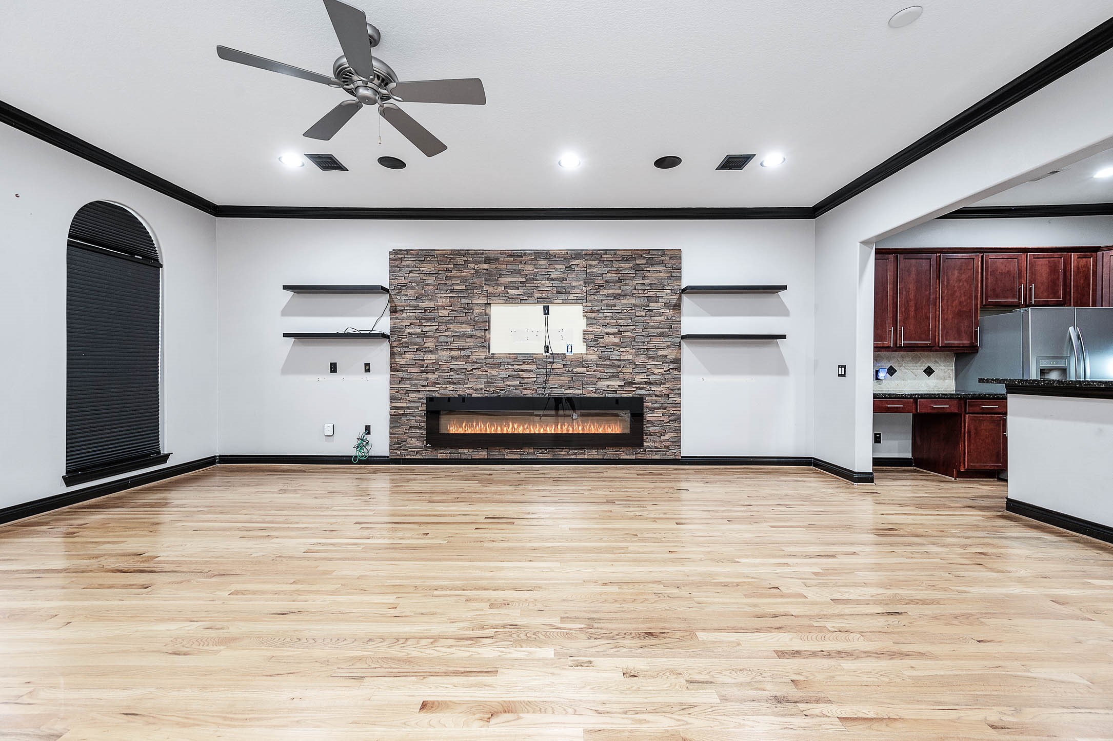 2503 Dallas Street Houston, TX 77003 - Photo 9 of 30 a view of a kitchen with a stove and a kitchen island
