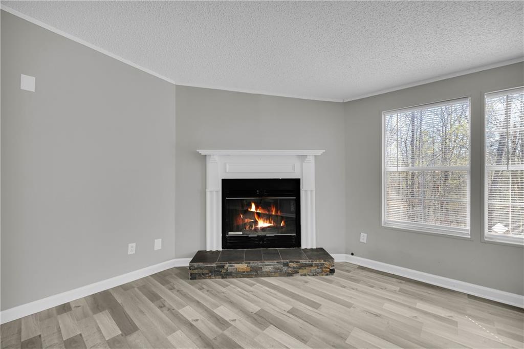 85 Winding Vine Lane Nicholson, GA 30565 - Photo 6 of 40 a view of an empty room with window and fire place