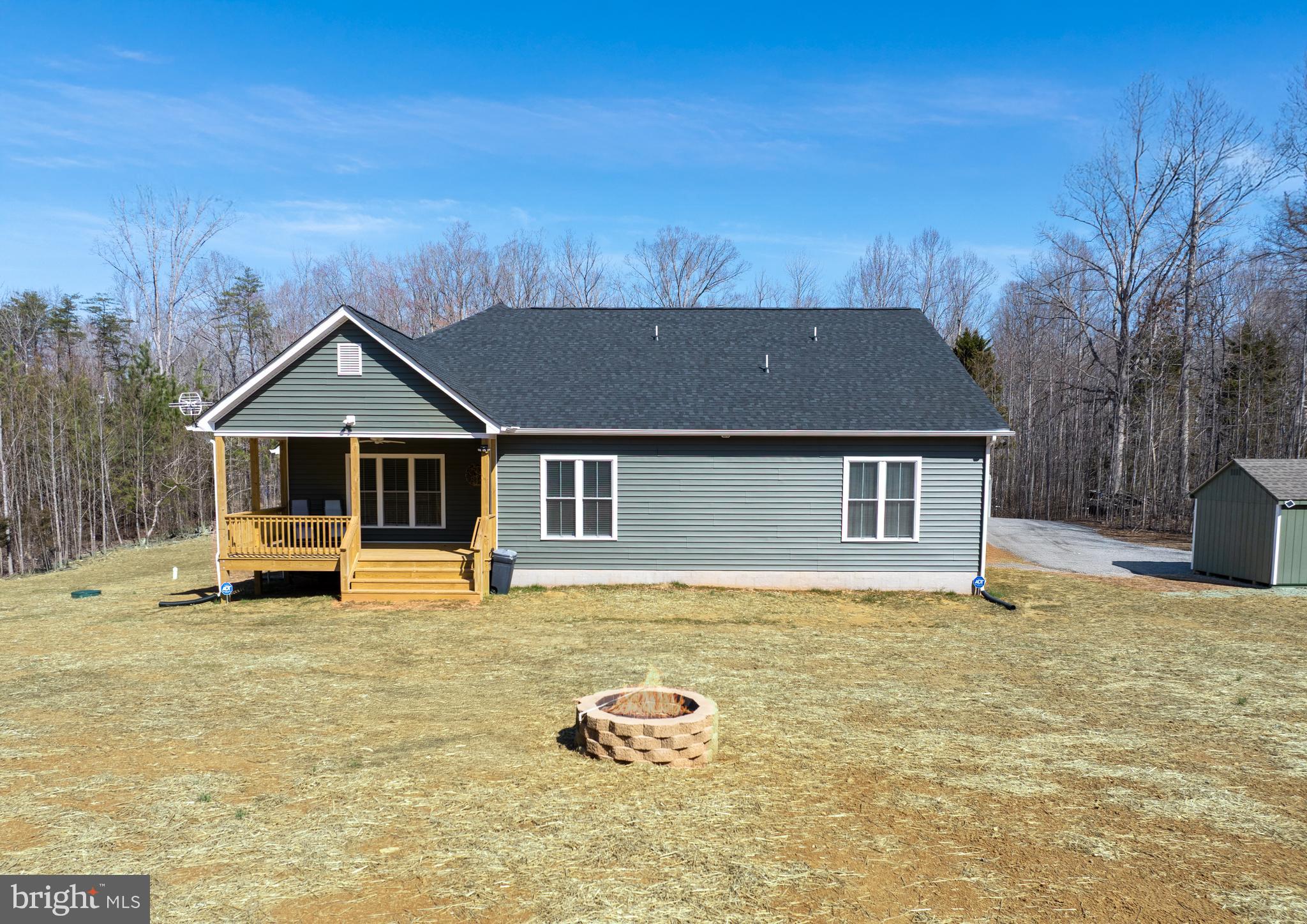 496 Halls Store Road Mineral, VA 23117 - Photo 4 of 50 Back yard w firepit