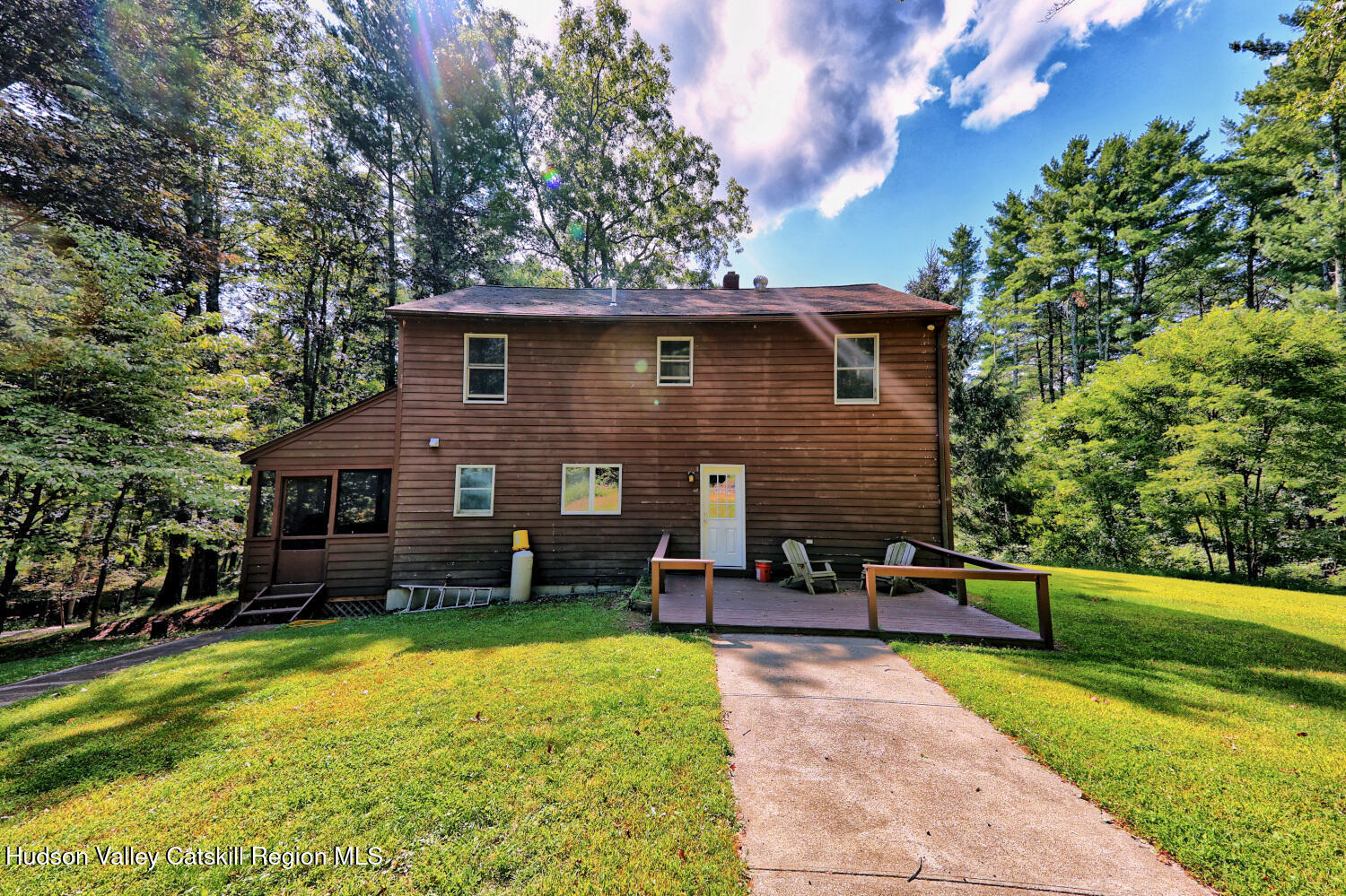 70 Horseneck Road Freehold, NY 12431 - Photo 66 of 70 a front view of a house with garden