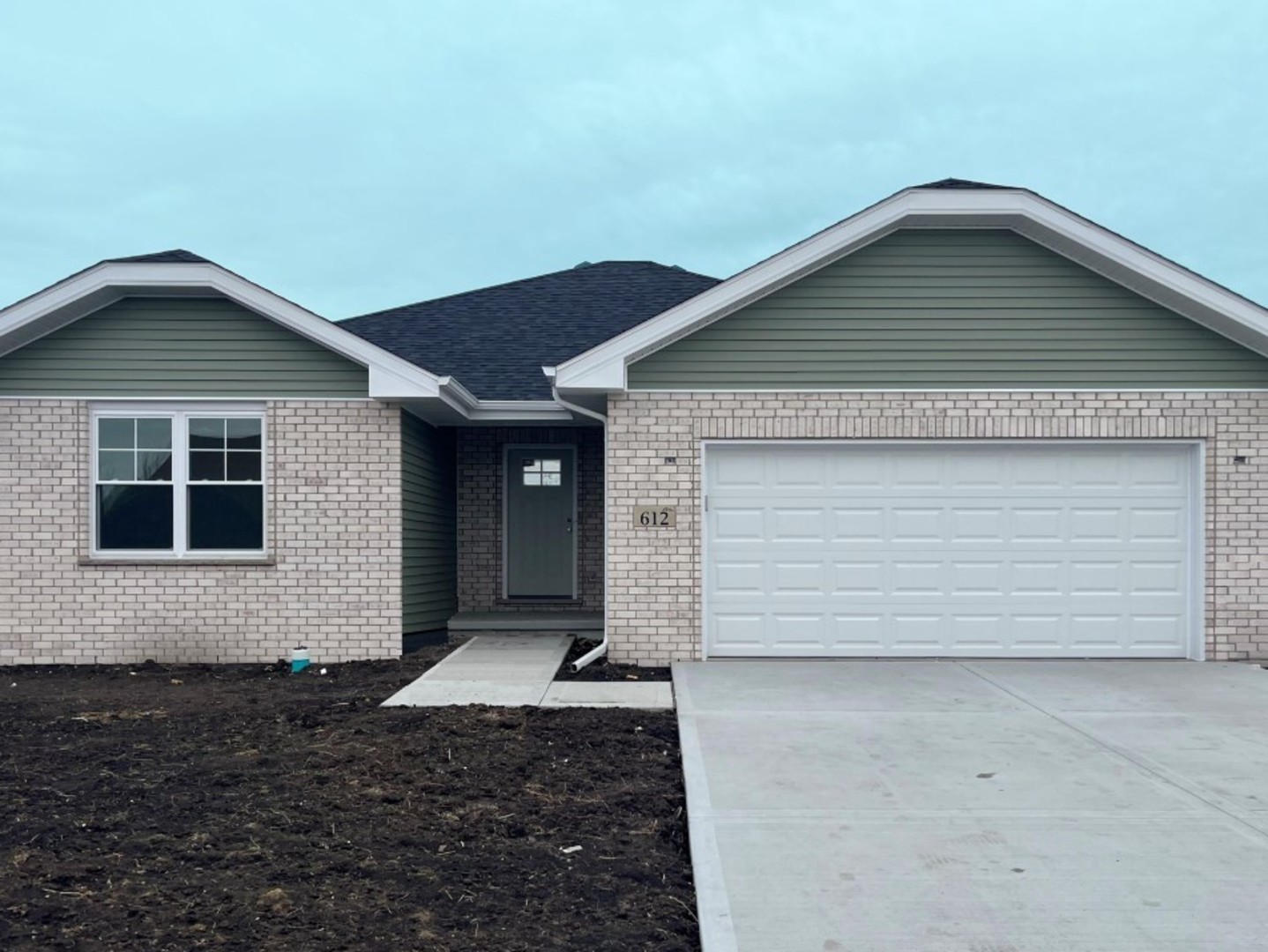 a front view of a house