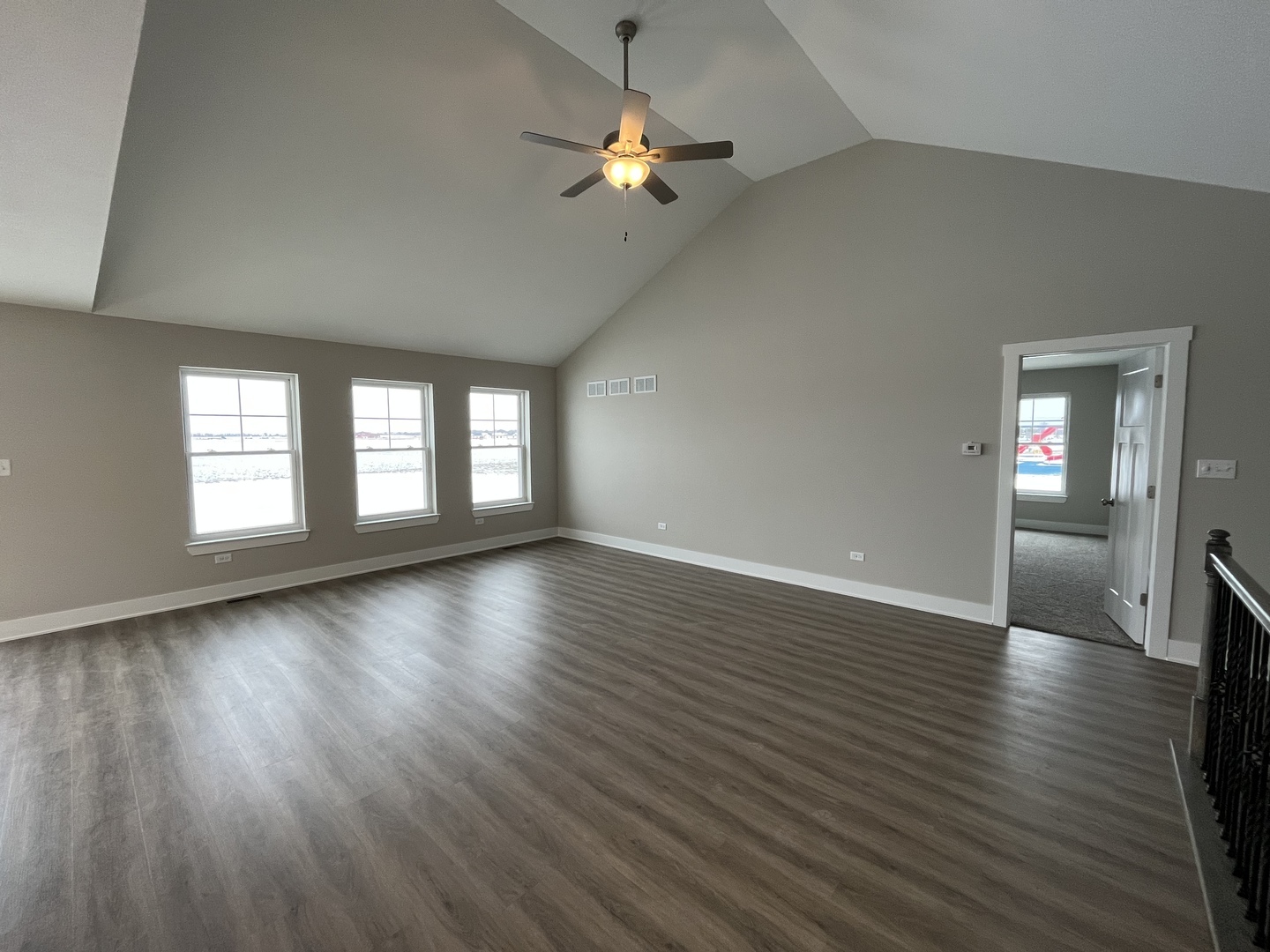 612 Stone Mill Drive Bourbonnais, IL 60914 - Photo 5 of 8 wooden floor in an empty room with a window