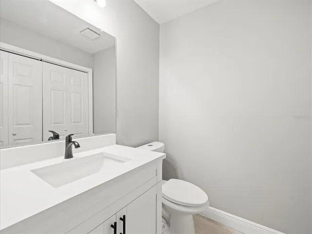 a view of bathroom with a toilet