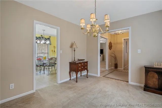 a view of a livingroom with furniture