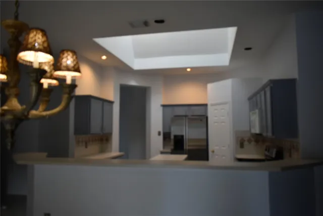 a view of a hallway with entryway