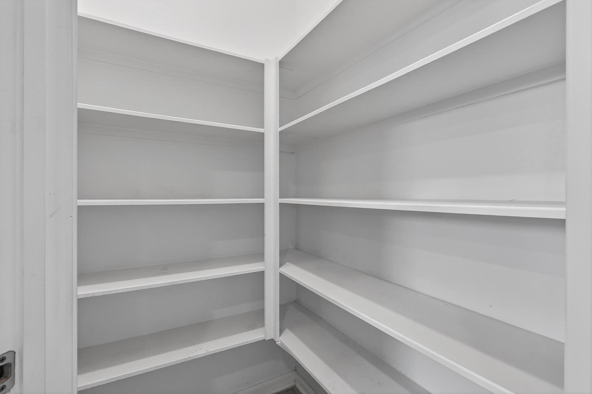 3322 Nila Creek Dr Spring Spring, TX 77373 - Photo 11 of 36 Large walk-in pantry with built-in shelving offering excellent storage and organization.