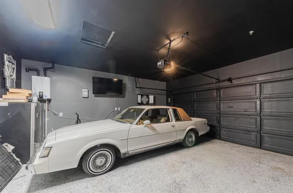 a view of a car garage