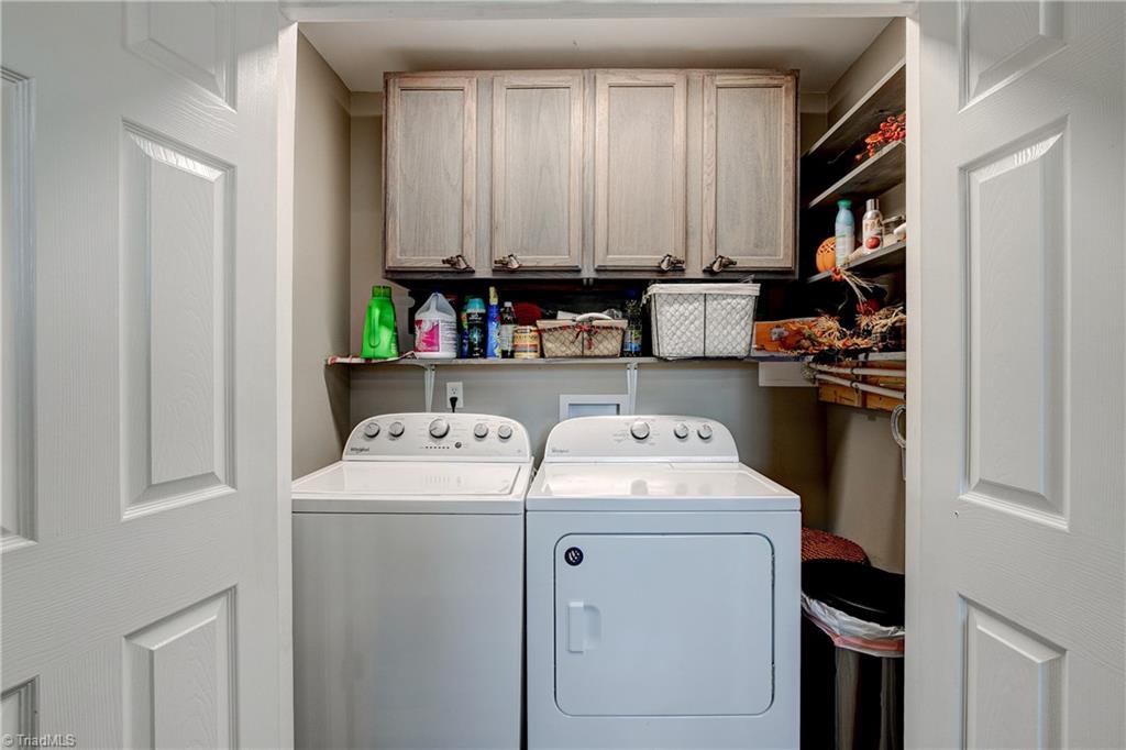 2615 Stutts Road Asheboro, NC 27205 - Photo 23 of 43 Laundry space with shelving and cabinetry