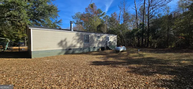 a backyard of a house