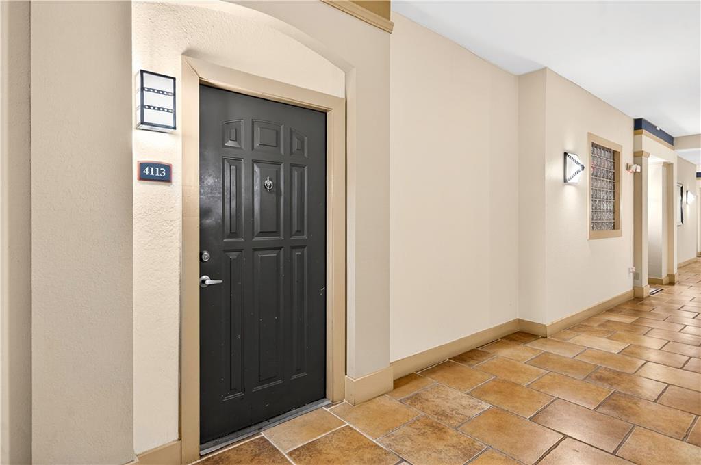a view of front door