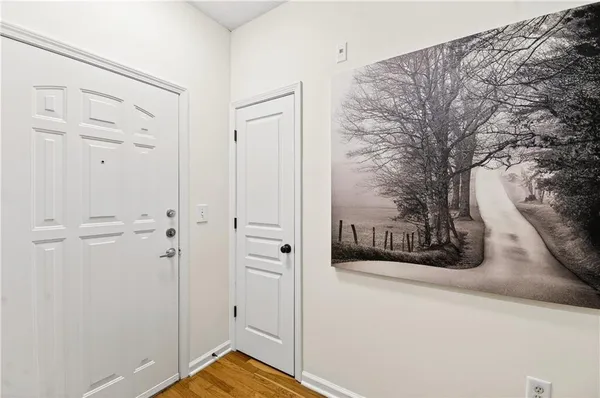 a view of front door
