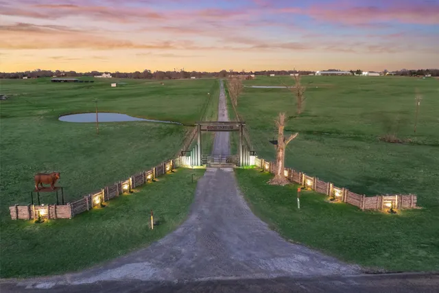 a view of a lake with a city