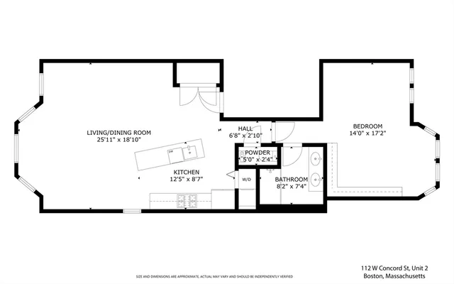 $959,000 | 112 West Concord Street, Unit 2, Boston, MA 02118