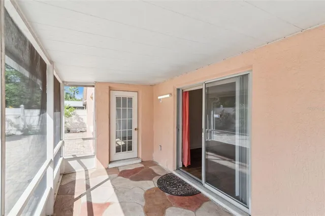 a view of front door