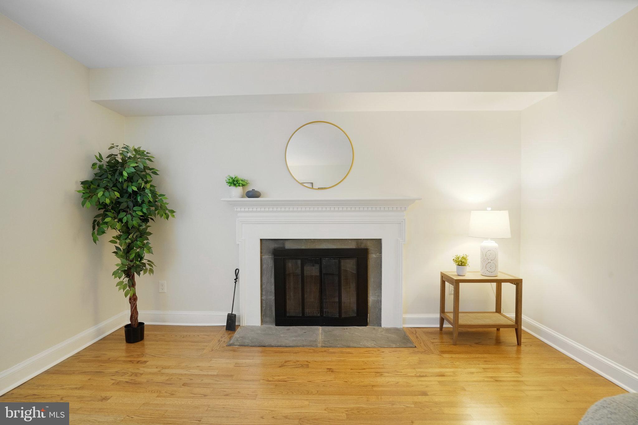 3135 14th Street South Arlington, VA 22204 - Photo 19 of 53 a living room with furniture and a fireplace