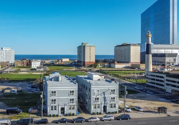 a buildings view with tall buildings