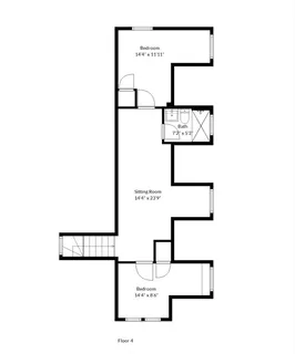 a picture of a floor plan