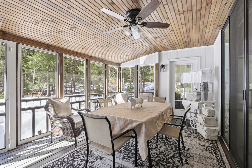 7 Crane Landing Road Wareham, MA 02571 - Photo 24 of 40 a view of a dining room with furniture window and outside view