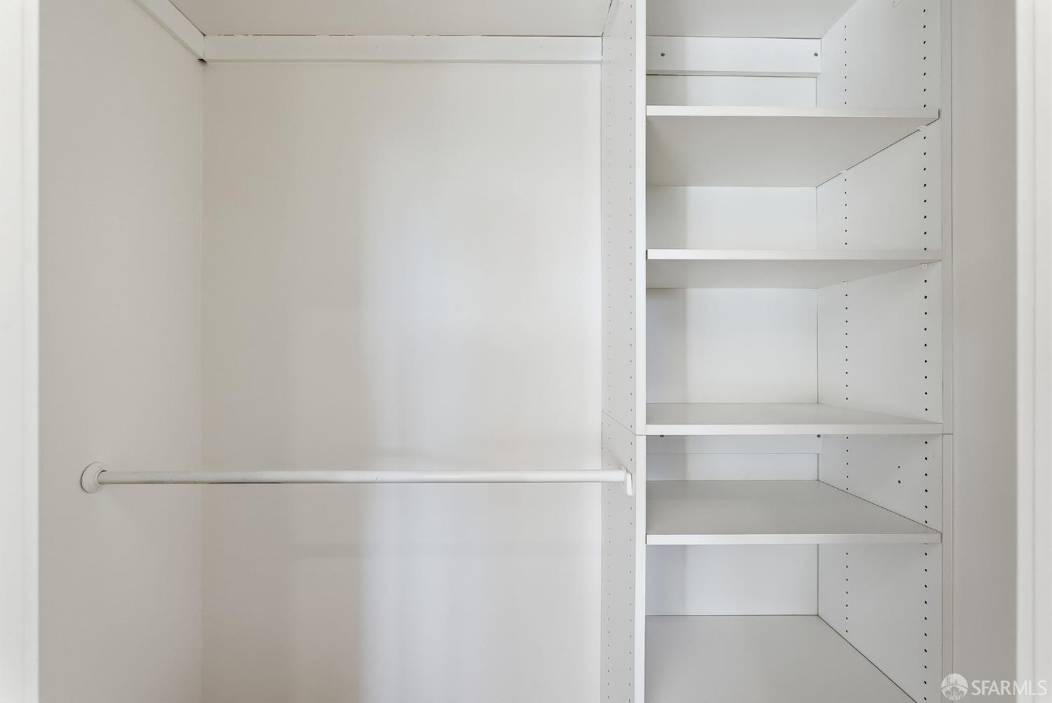 717 Page Street San Francisco, CA 94117 - Photo 23 of 39 a view of an empty walk in closet